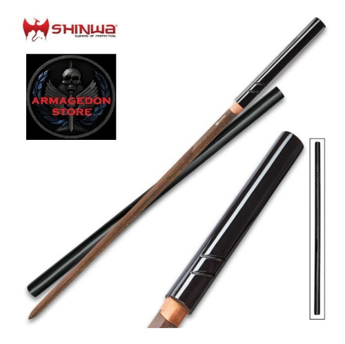 Katana Shinwa Silkfang Shirazaya Doble Filo Acero Damasco 