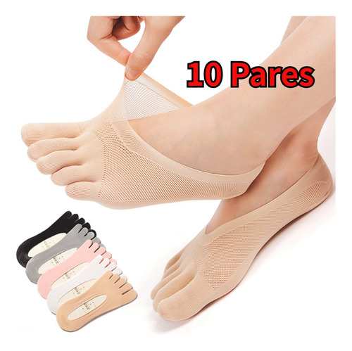 10 Pairs Of Five Finger Compression Orthopedic Socks