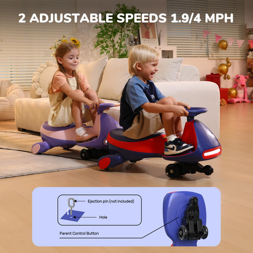 Coche Eléctrico Wiggle Fanttikride N7 Pro 12 V Con Pedal Azu