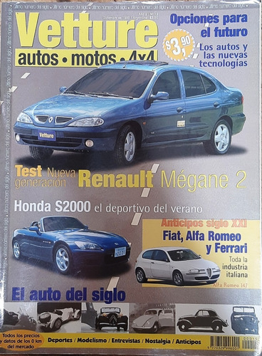 Revista Vetture Mégane 2 Rxe Corolla 1.8 Se-g Ford Ka Image