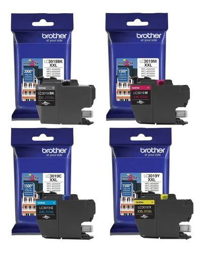 Imagen 2 de 4 de Kit Cartuchos Lc3019 Brother Cmyk Originales J6930/6530/