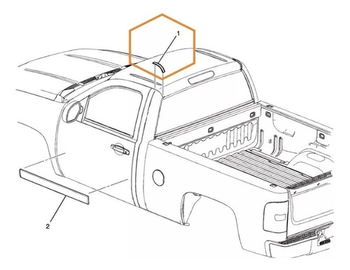 Platina De Techo Chevrolet Silverado 2000-2014 