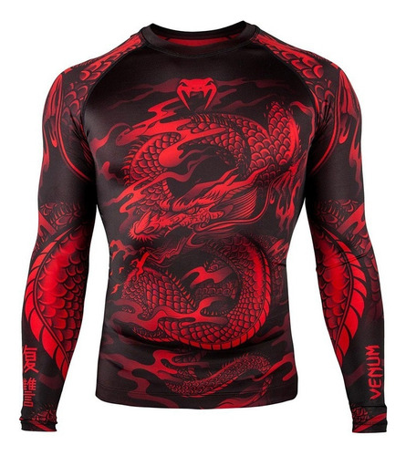 Camisa De Compresión For Hombre Ufc-mma Impresa De Manga La