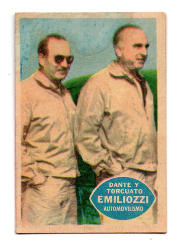 Figurita Tarjeton Futbol Golazo 1965 N° 107 Emiliozzi