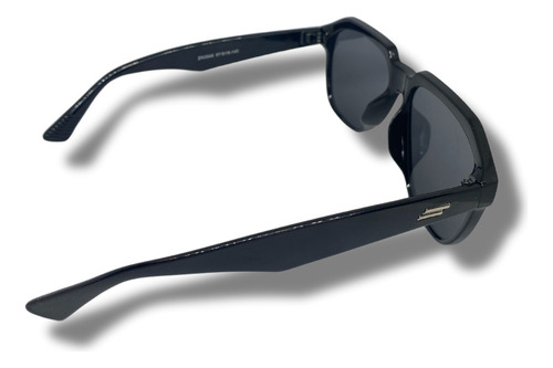 Lentes De Sol Luxy Vision Unisex Con Protección Solar Redondo Negro Negro Negro