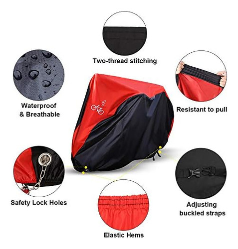 Neverland Fundas Para Bicicletas Almacenamiento Al Aire Libr