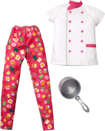 Ropa Para Muñecas Barbie - Vestuario De Chef Con Accesorio