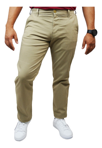 Pantalón Oggi Chinos 900 Movin Khaki Gabardina Caballero