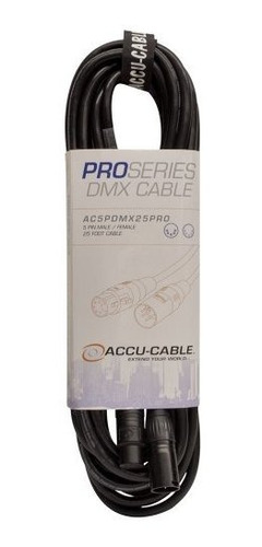 Adj Productos Ac5pdmx25 Pro 25 Pies 5 Pines Dmx Cable