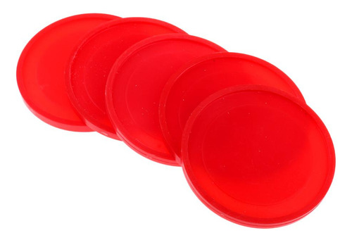 5 Piezas De Discos De Hockey De Accesorio Para Rojo 60mm