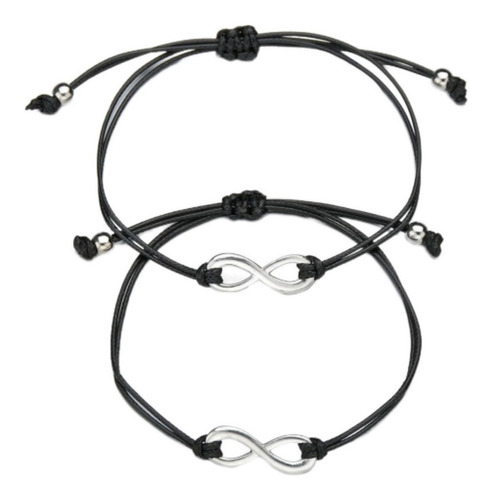 Kit 2 Pulseiras Casal/amizade Infinito Amor 