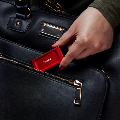 Unidad Ssd Externo Kingston Xs1000r Rojo 2tb Usb 3.2 1050mbs
