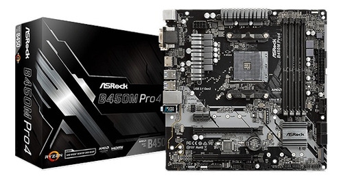 Mother Asrock B450m Pro4