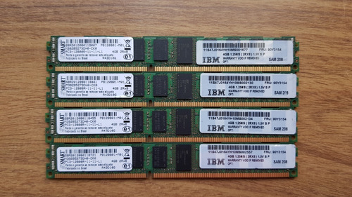 Imagem 1 de 1 de Kit Memória 16gb (4x4gb) Ddr3 Ecc 2rx8 Pc3-12800r