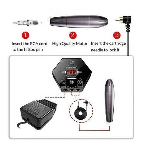 Imagen 5 de 5 de Kit Para Tatuajes Profesional Y Accesorios