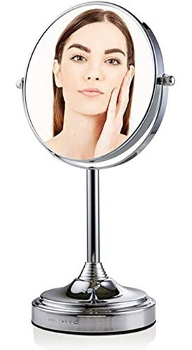 Ovente - Espejo De Maquillaje De Mesa De 7  Con Soporte, Lup