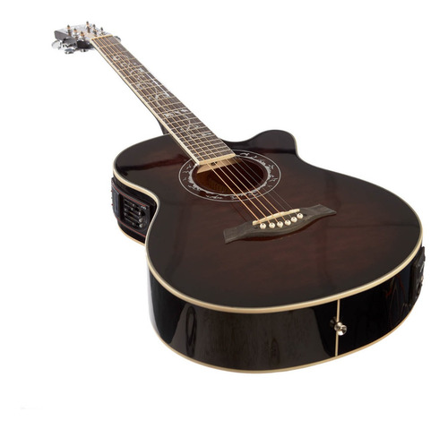 Imagen 3 de 8 de Guitarra Acústica Creep Mf150ce C/corte Eq 5 Bandas Funda