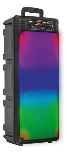 T2go | Bocina Inalámbrica Roar | 8 X2 Con Panel Led Rgb | Radio Fm | Conexión Micro Sd | Tws