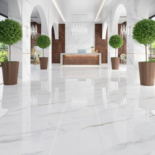 Porcelanato Calacata Branco Acetinado De Luxo Grande
