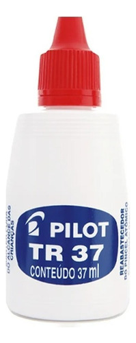 3 Pincel Atomico Canetao Recarregavel Vermelho Pilot + Refil