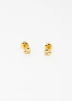 Comprar Caravanas Corazón Mini Con Punto Luz Enchapado En Oro 18k