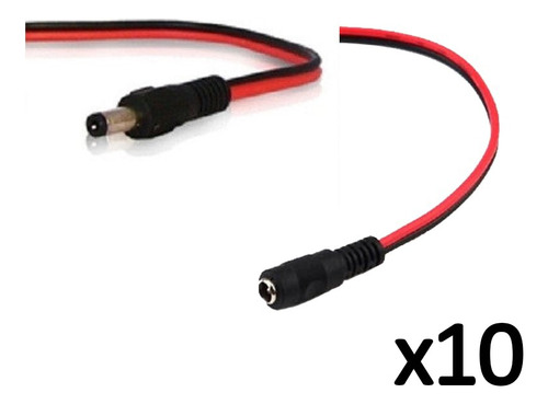 Cables Dc Pigtail Conector Macho O Hembra Cámaras Cctv