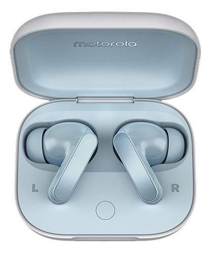 Audífonos Motorola Buds Tws Bluetooth Inalámbricos Con Led Azul Claro