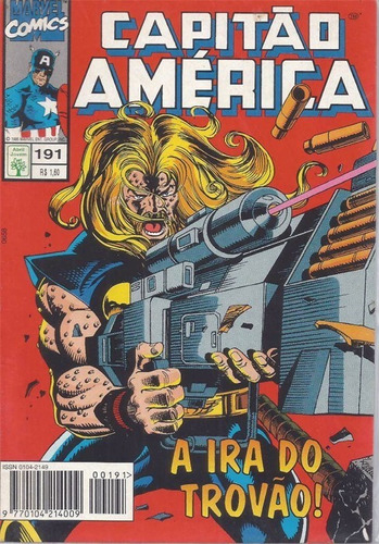 Capitão América 191 Thor Marvel Editora Abril Formatinho