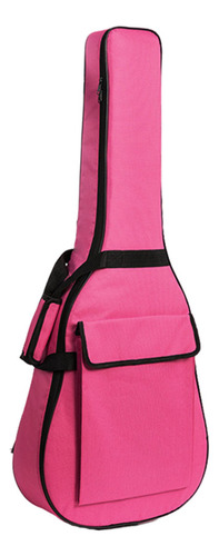 Bolsa De Guitarra Impermeable Mochila De 41 Pulgadas Rosa