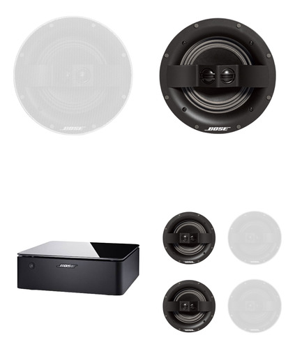 2 X Bosinas Bose Virtually Invisible 791 Ii + Bose Music Amp Blanco (Usado)