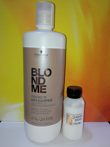 Imagen 4 de 4 de Kit Blondme 50grs Y Agua Blondme 100ml Reemba Del Original