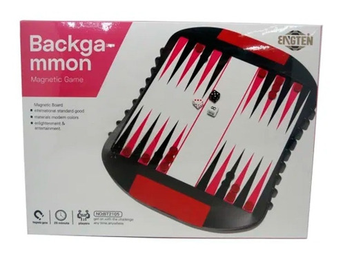 Backgammon Magnético Juego De Mesa - Vamos A Jugar