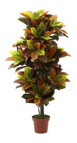 Planta Artificial Croton Casi Natural 6721 Touch Real, 56 Pu