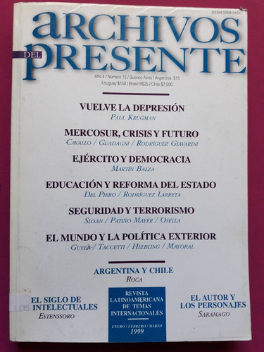 Archivos Del Presente N° 15 Año 4 - Enero Febrero Marzo 1999