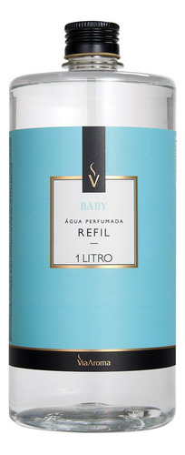 Agua Perfumada Baby Roupas Tecidos E Lençol Via Aroma Refil 1L