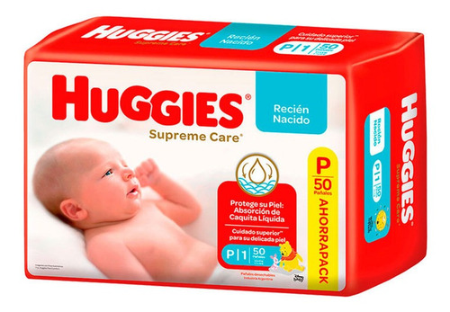 Pañales Huggies Supreme Care Ahorrapack P X 50 Unidades