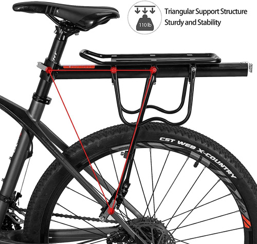 Parrilla Bicicleta Con O Sin Freno De Disco Porta Alforjas