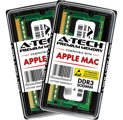 A-tech Kit 4 Gb (2x 2 Gb) Ddrmhz 1066 Mhz Pcsodimm Memoria