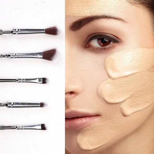 Imagen 5 de 9 de Set De 5 Brochas Y Pinceles De Maquillaje Harry Potter