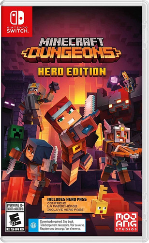 Minecraft Dungeons Hero Edition Nintendo Switch Nuevo Oferta