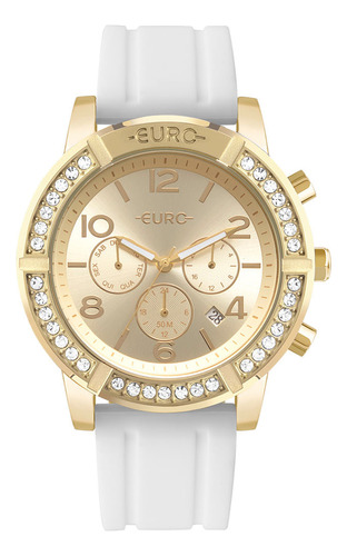 Relógio Euro Feminino Big Case Dourado - Eujp25at/5d