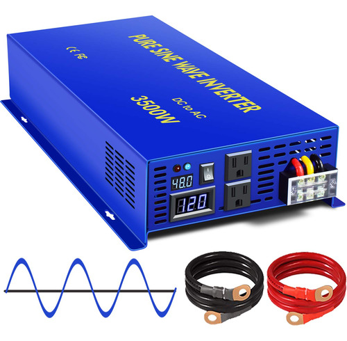 Xyz Invt Inversor De Onda Sinusoidal Pura De 3500 Vatios 48