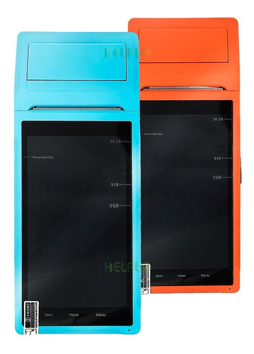 Terminal Pda Pós Goldensky Wifi 3g Bluetooth 1+8g Android8.1 Cor azul ou laranja 110V/220V