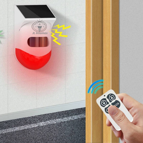 Imagen 3 de 4 de Alarma Solar Wifi Con Control Remoto Litex