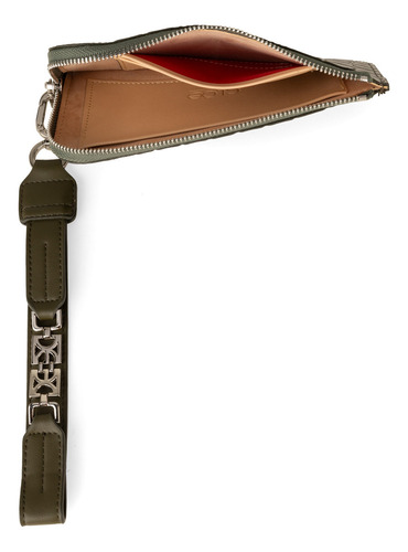 Cartera Monedero Cloe Racso Grande Color Verde