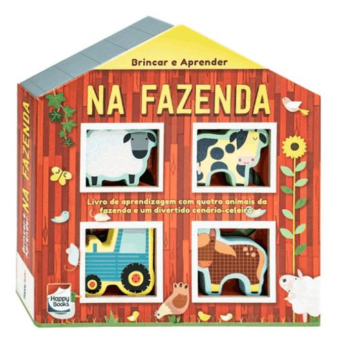 Brincar E Aprender Na Fazenda: Brincar E Aprender Na Fazenda, De Autumn Publishing. Editora Happy Books, Capa Mole Em Português