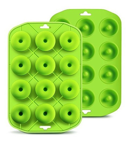 Silicone Mini Donut Maker Baking Muffin Pan Tray 12 Holes Pu