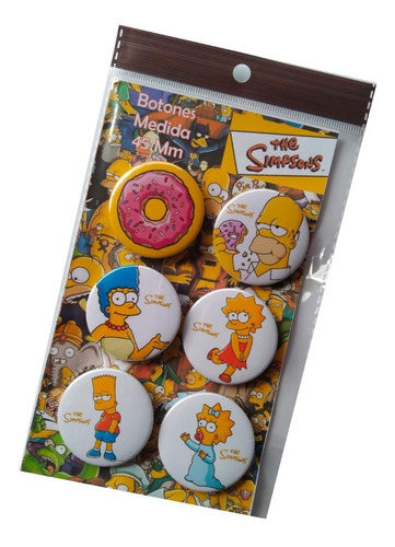 Botones Publicitarios De Colección De Los Simpsons