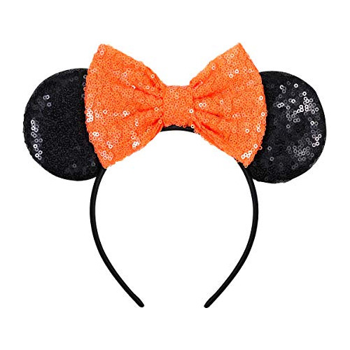 Orejas De Minnie, Diadema De Orejas De Mickey Lentejuel...