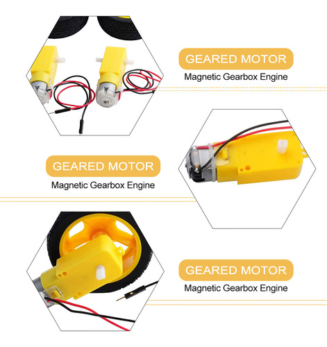 Motor Tt Motor Robot Engranaje Motor Motor Dc De Doble Eje D